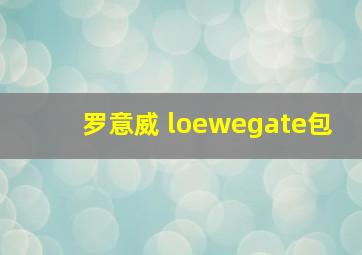 罗意威 loewegate包